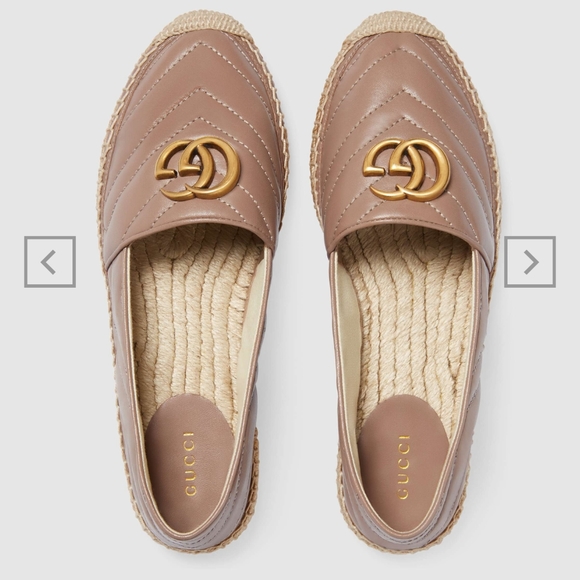 Gucci Shoes - "Gucci" Leather espedrille